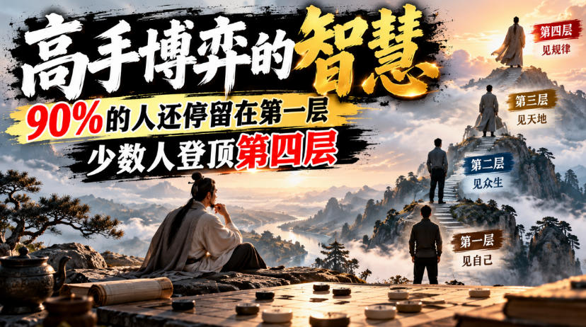 付费文章:高手博弈的智慧,90%的人还停留在第一层,少数人登顶第四层-站长V课
