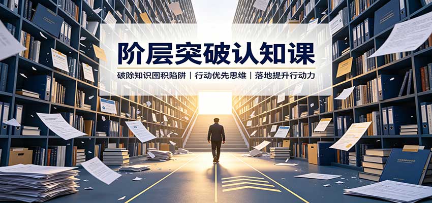 阶层突破认知课：破除知识囤积陷阱，行动优先思维，落地提升行动力-站长V课