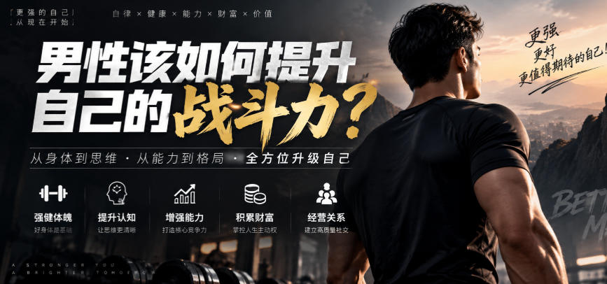 付费文章:男性该如何提升自己的战斗力?-站长V课