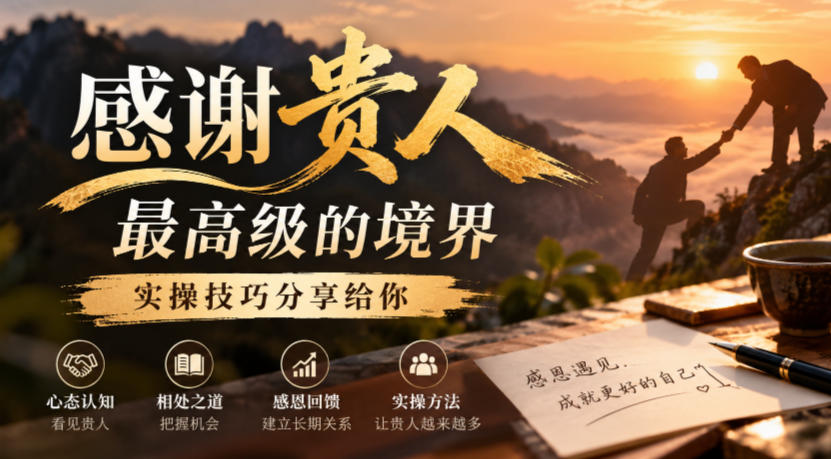 某公众号付费文章：感谢贵人最高级的境界，实操技巧分享给你-站长V课