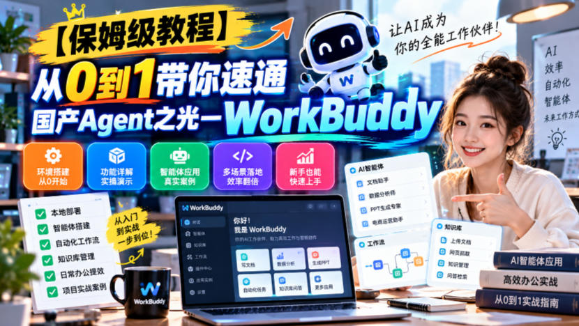 【保姆级教程】从0到1带你速通国产Agent之光—WorkBuddy【文档】-站长V课
