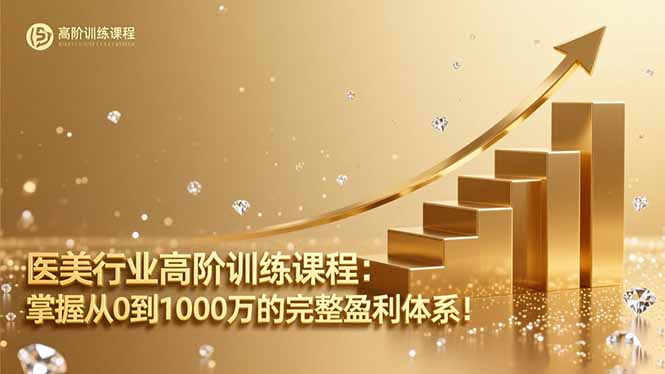 医美行业高阶训练课程：掌握从0到1000万的完整盈利体系！-站长V课