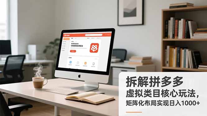 拆解拼多多虚拟类目核心玩法,矩阵化布局实现日入1000+-站长V课