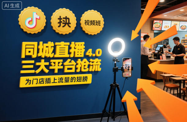 同城直播实操班4.0,三大平台抢流,为门店插上流量的翅膀
